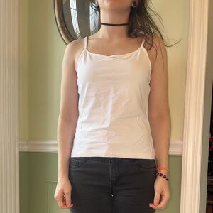 Ann Taylor Y2K white tank top cami